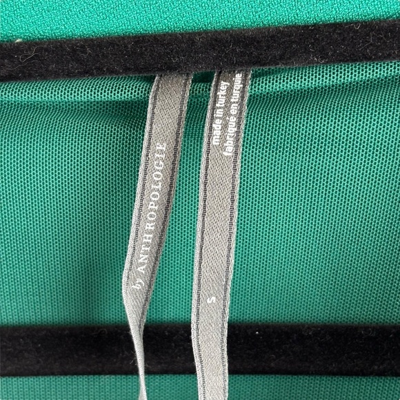 EUC Anthropologie Maya Ruched Cowl Neck Vibrant Green Stretch-Fitting Midi Sz Sm - Picture 8 of 13